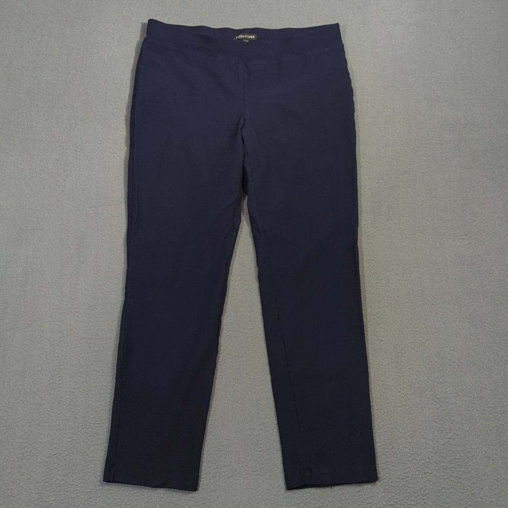 Eileen Fisher Pants Women's S Blue Pull On Ankle Viscose Nylon Blend